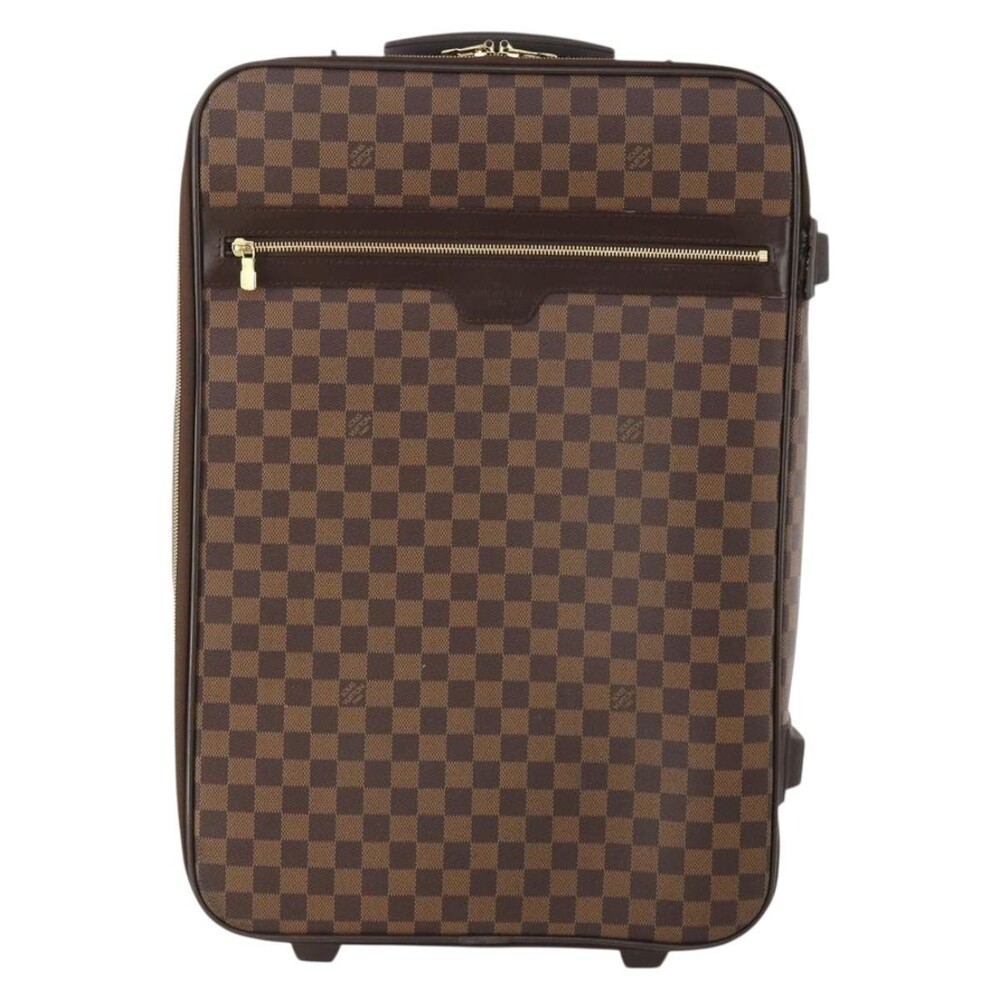 Louis Vuitton Damier Ebene Pegas 55 Suitcase Brown
